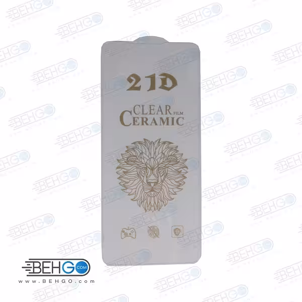 گلس سامسونگ a21s گلس نانو بدون حاشیه مدل 21D سرامیکی گوشی a21s محافظ صفحه نمایش نشکن سرامیکی Original Nano Flexible Ceramic Full Coverage Screen Protector Samsung A21S