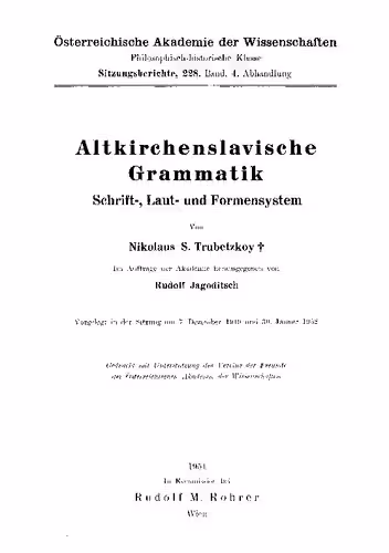 خرید و دانلود نسخه کامل کتاب Altkirchenslavische Grammatik