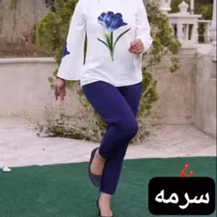 ست شومیز شلوار الیزه و مازراتی گل رز