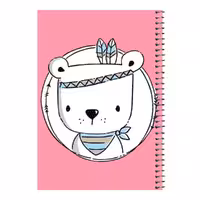 دفتر مشق 80 برگ اس جی مدل خرس سرخپوست