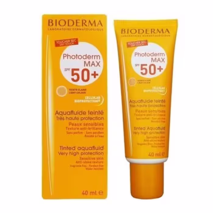 کرم ضد افتاب پوست حساس اکوا فلوئیدSPF50 بژروشن