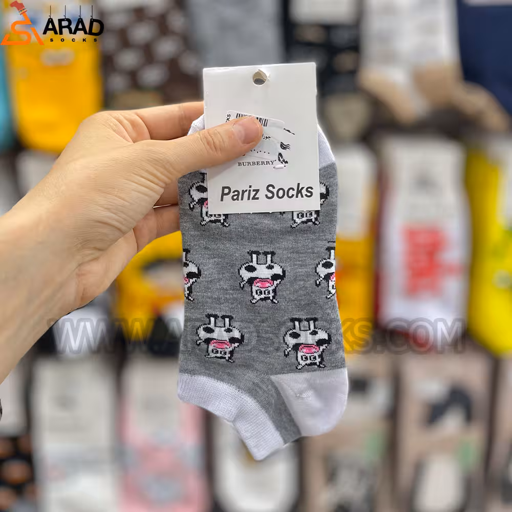 جوراب مچی تا به تا طرح گاوی