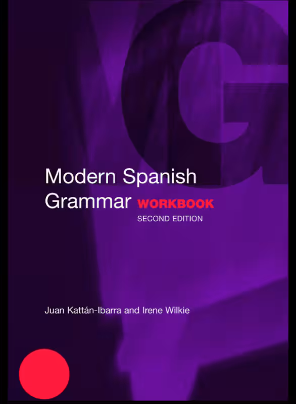 کتاب تمرین گرامر اسپانیایی Modern Spanish Grammar Workbook