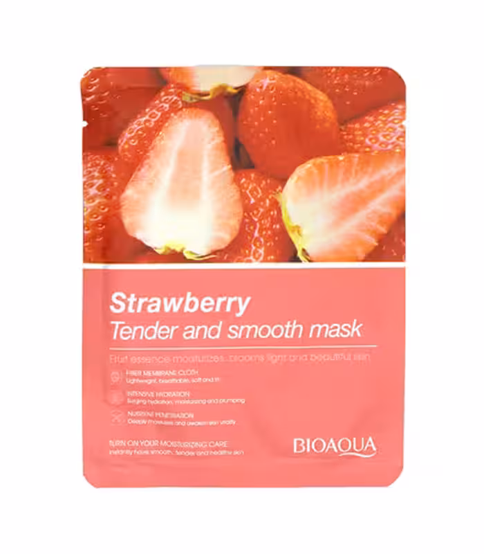 ماسک ورقه ای توت فرنگی بیوآکوا 25 گرم