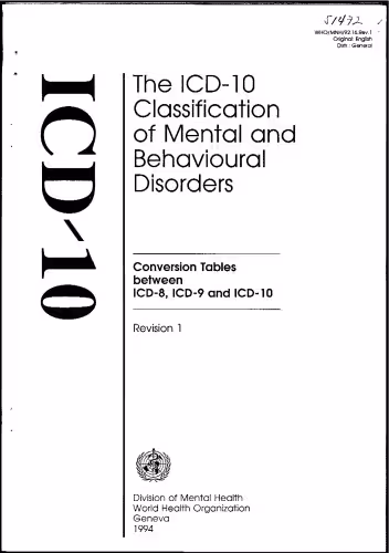 خرید و دانلود نسخه کامل کتاب The ICD-10 Classification of Mental and Behavioural Disorders: Conversion Tables between ICD-8, ICD-9 and ICD-10