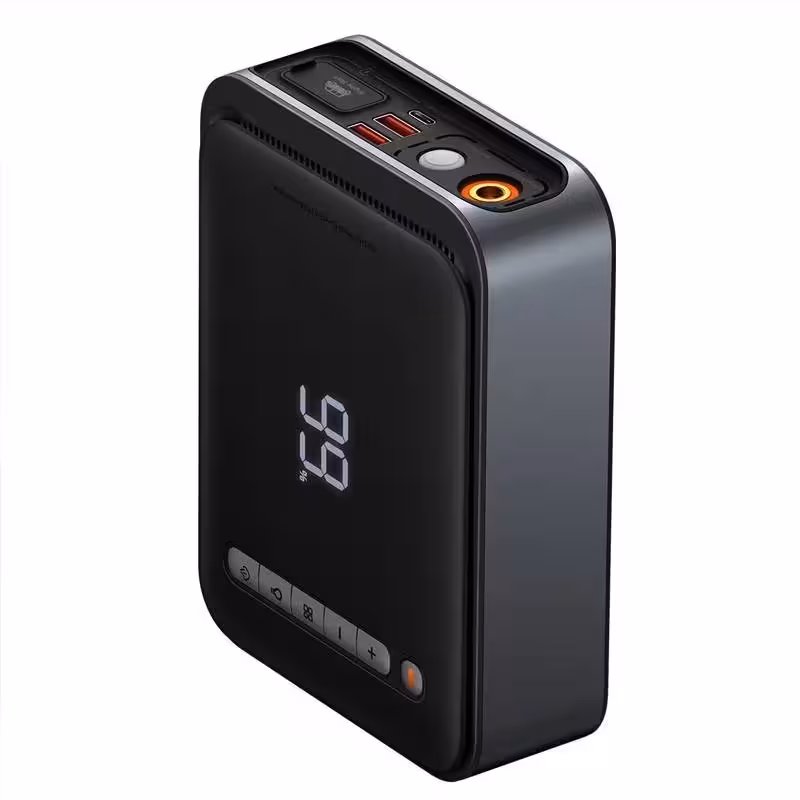 پاوربانک و کمپرسور باد و جامپ استارتر خودرو 8000 میلی آمپر بیسوس BASEUS SUPER ENERGY CGCN000001