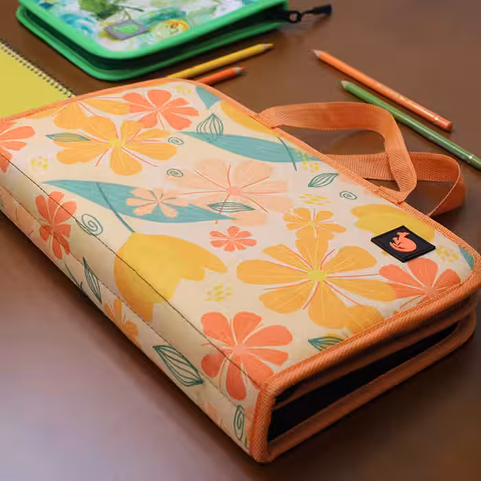 کیف مداد رنگی 120 رنگ دو زیپ