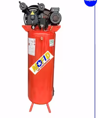 کمپرسور باد 250 لیتری ایستاده خورجینی 2 سیلندر تکفاز مفید کد 200-250