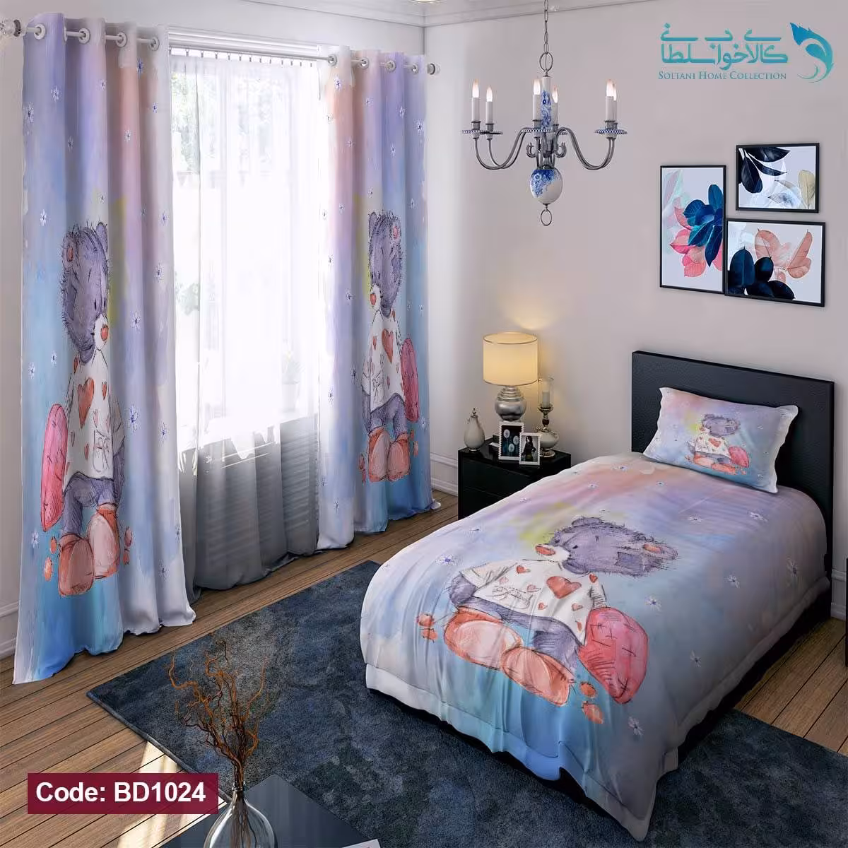 روتختی طرح خرس کوچولو یکنفره کد BD1024