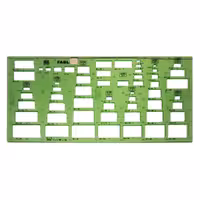 شابلون مستطیل فابل