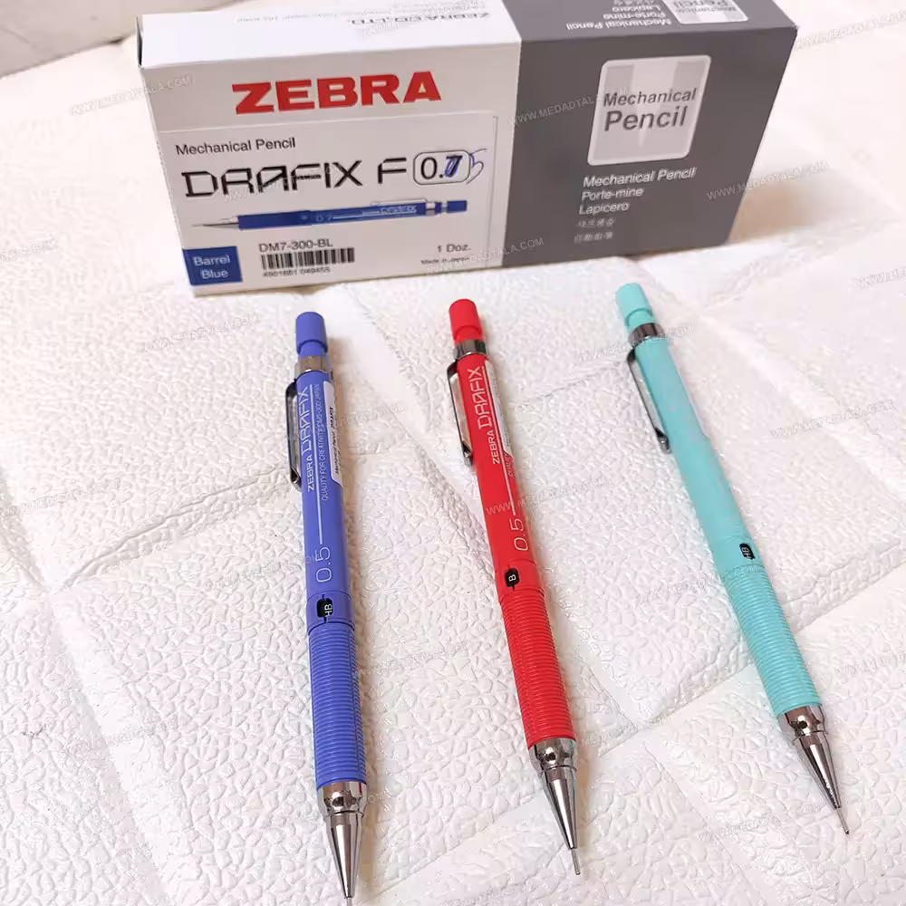 اتود (مداد نوکی) 0.5 زبرا درافیکس پاستیلی Drafix