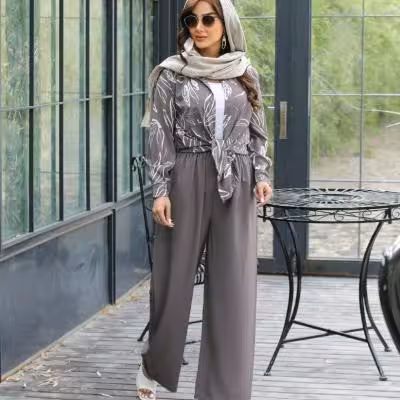 ست دلبرانه مدل ست شومیز شلوار بوگاتی