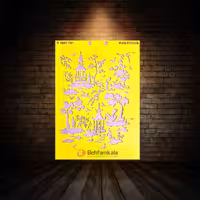 شابلون استنسیل ابعاد 35*25 کد HND 289