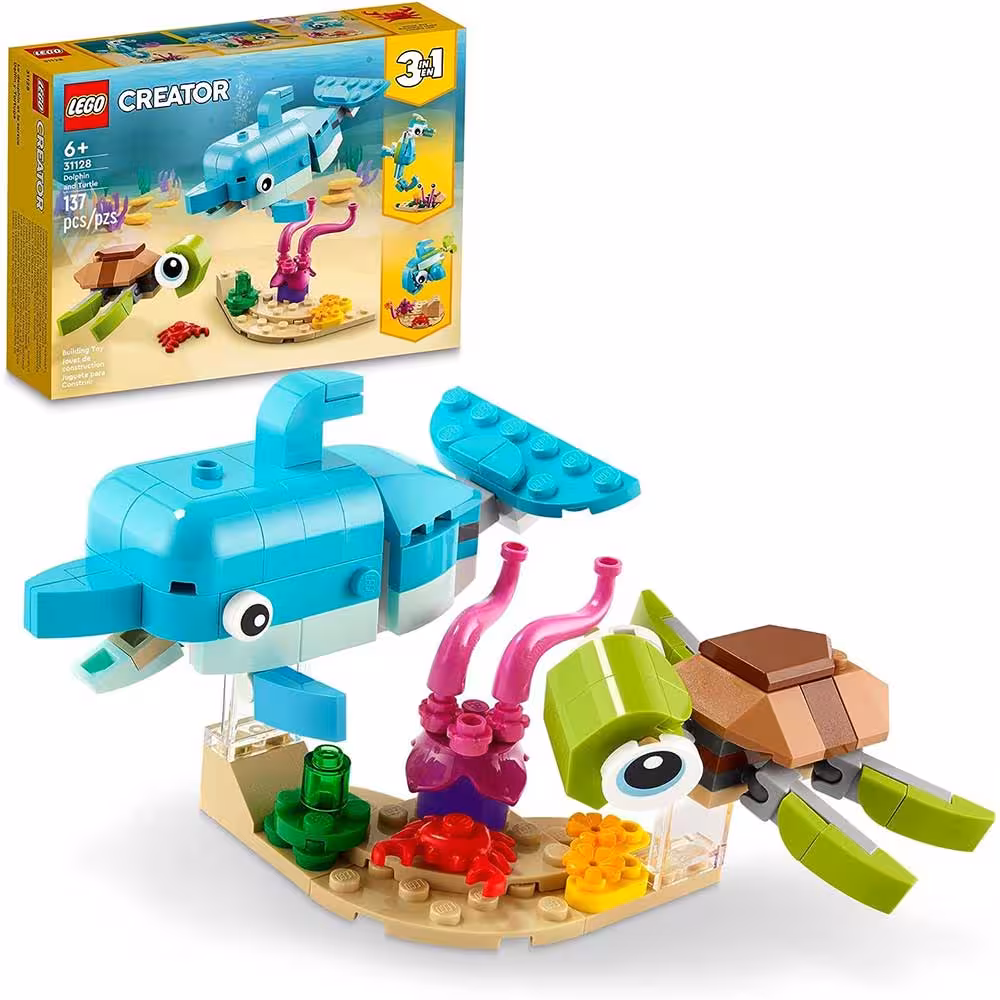 لگو اورجینال Lego Creator 3×1 Dolphin And Turtle 31128
