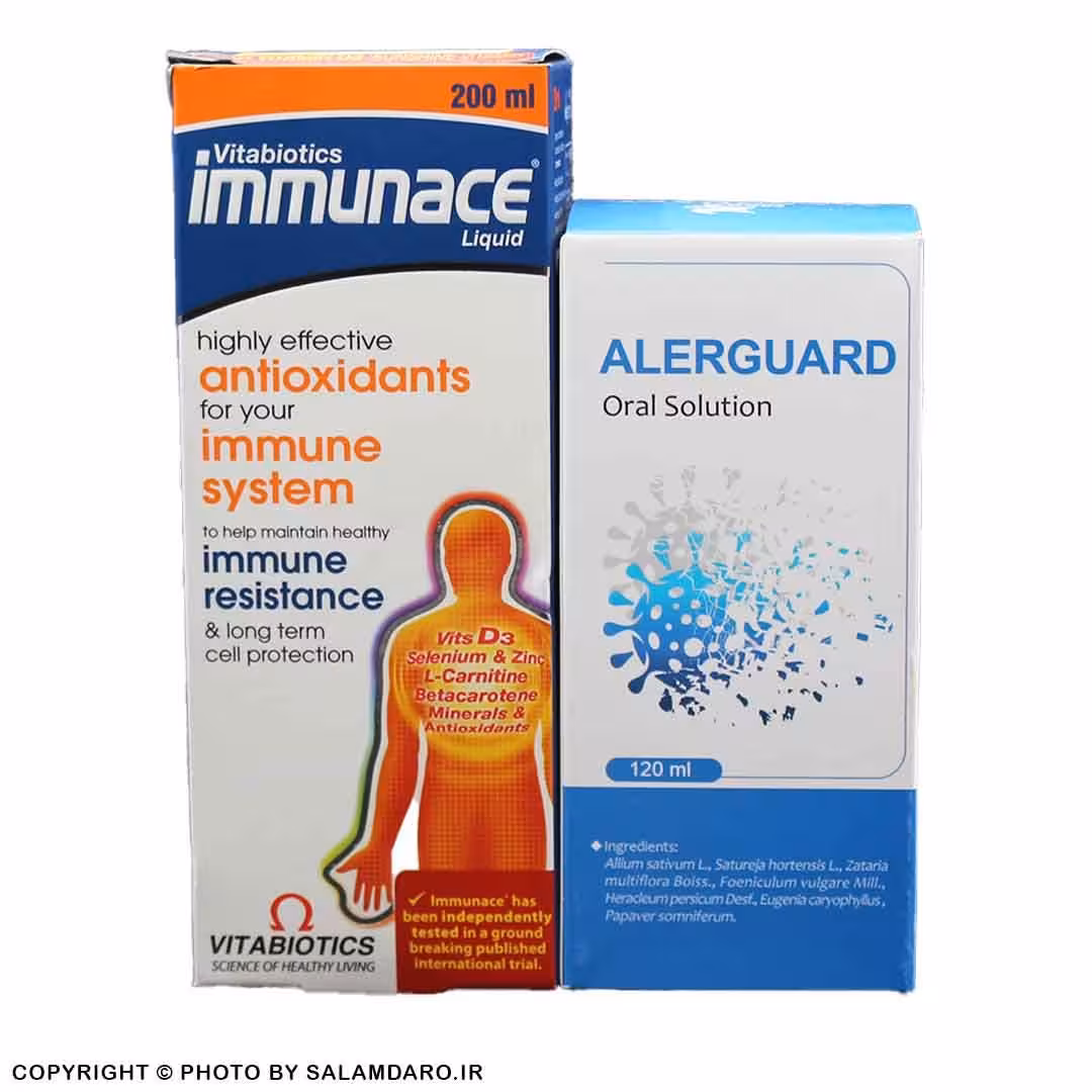 شربت آلرگارد نیاک   شربت ایمیونیس ویتابیوتیکس