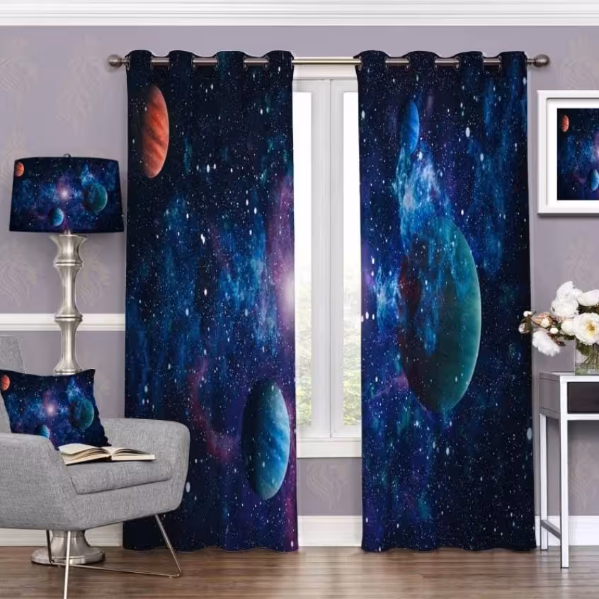 پرده چاپی  پانچ  طرح   نقاشی و منظره   کد 1678