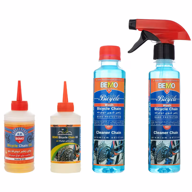 مجموعه لوازم نظافت و مراقبت دوچرخه بمو مدل G4-400 حجم 660 میلی لیتر بسته 4 عددی | کالا مکس