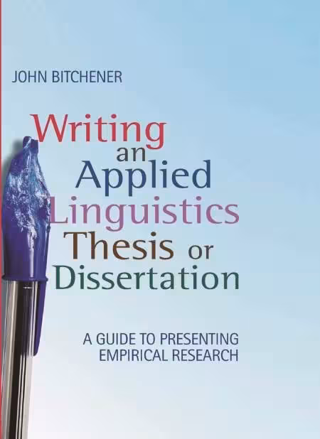 کتاب Writing an Applied Linguistics Thesis or Dissertation