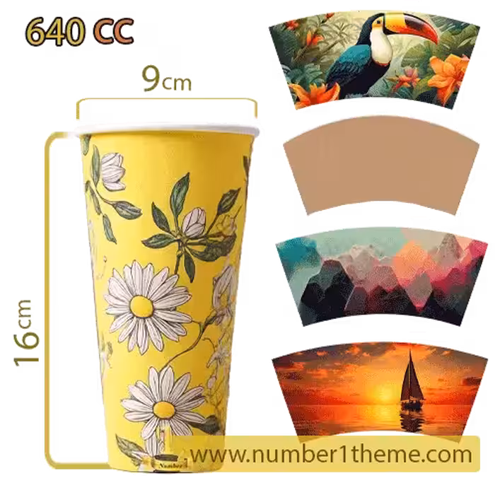 لیوان کاغذی 640 سی سی