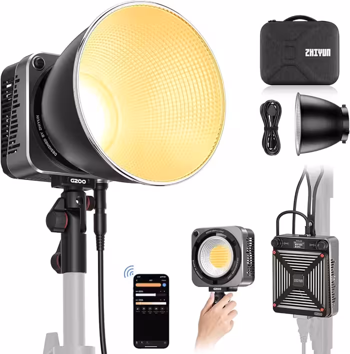 ویدئو لایت ژیون Zhiyun MOLUS G200 Bi-Color LED Monolight