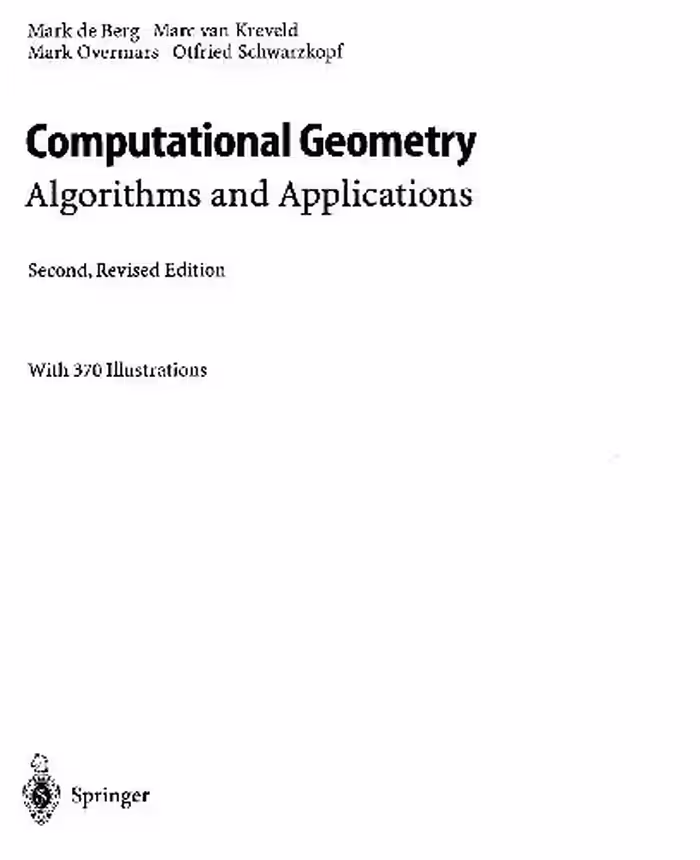 خرید و دانلود نسخه کامل کتاب Computational Geometry algorithms and applications