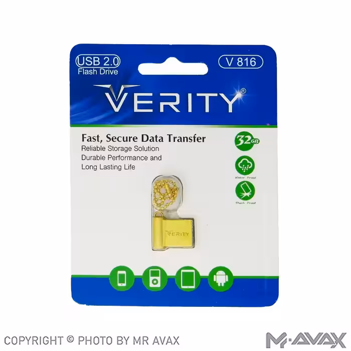 فلش مموری وریتی مدل V816 حافظه 32 گیگابایت USB 2.0