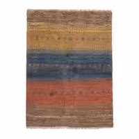 گبه دستباف یک و نیم متری طرح قشقایی کد 40303451