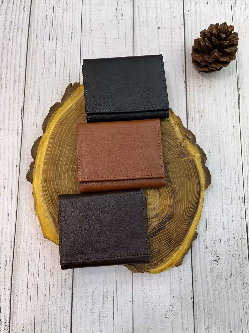 کیف پول سه لت جاپولی ساده