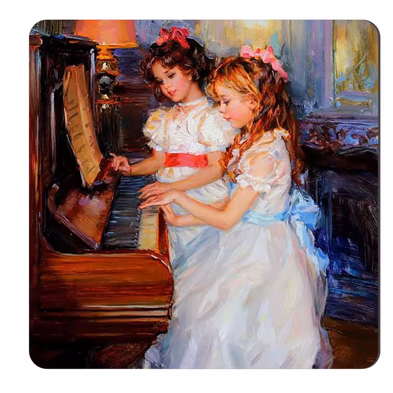 مگنت طرح دختران پیانیست کد wmg845