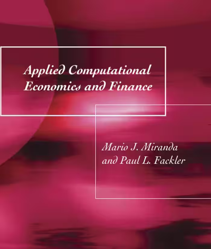 خرید و دانلود نسخه کامل کتاب Applied Computational Economics and Finance