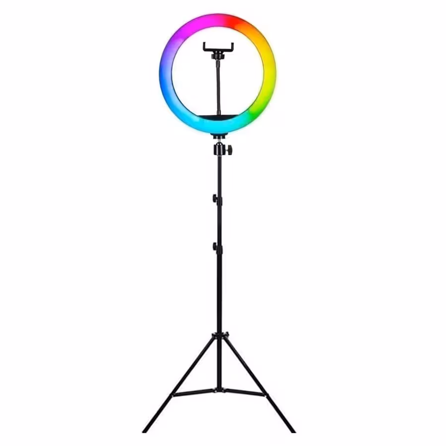 رینگ لایت LED Ring Light MJ30 RGB به همراه پایه 805