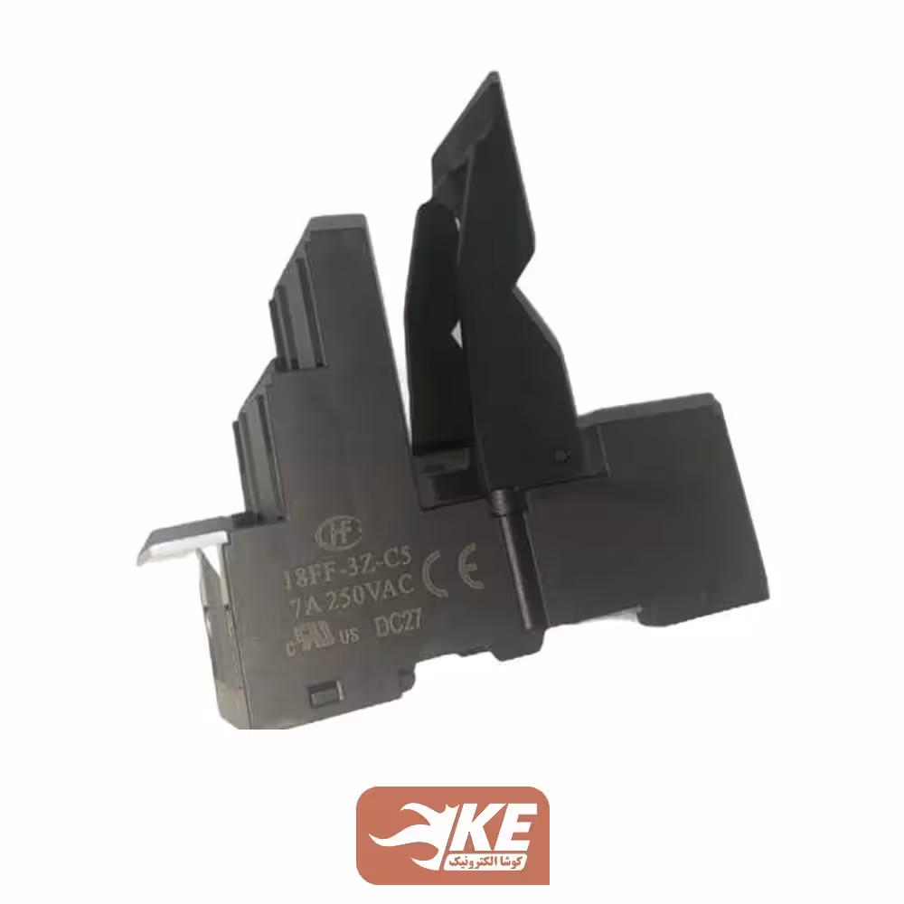 پایه رله سه کنتاکت مخصوص رله‌های سری HF18F-3Z هونگفا مدل 18FF-3Z-C5-H4