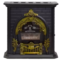 بخاری گازی بهکاران مدل شومینه گارد دار طرح پرنس کد T-28000 | چاوه