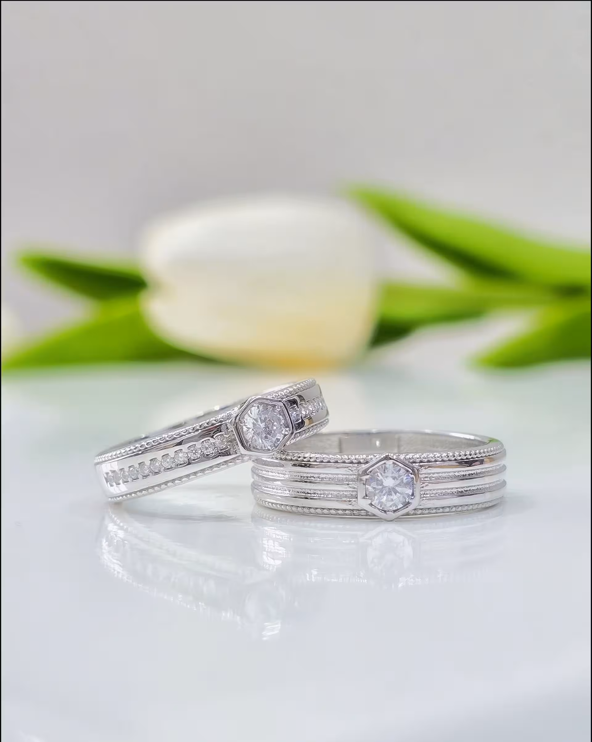 حلقه ست ازدواج نقره کد 00173