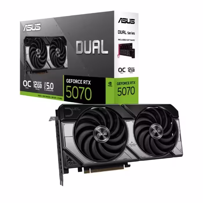 کارت گرافیک ایسوس مدل Dual GeForce RTX 5070 OC Edition 12GB GDDR7