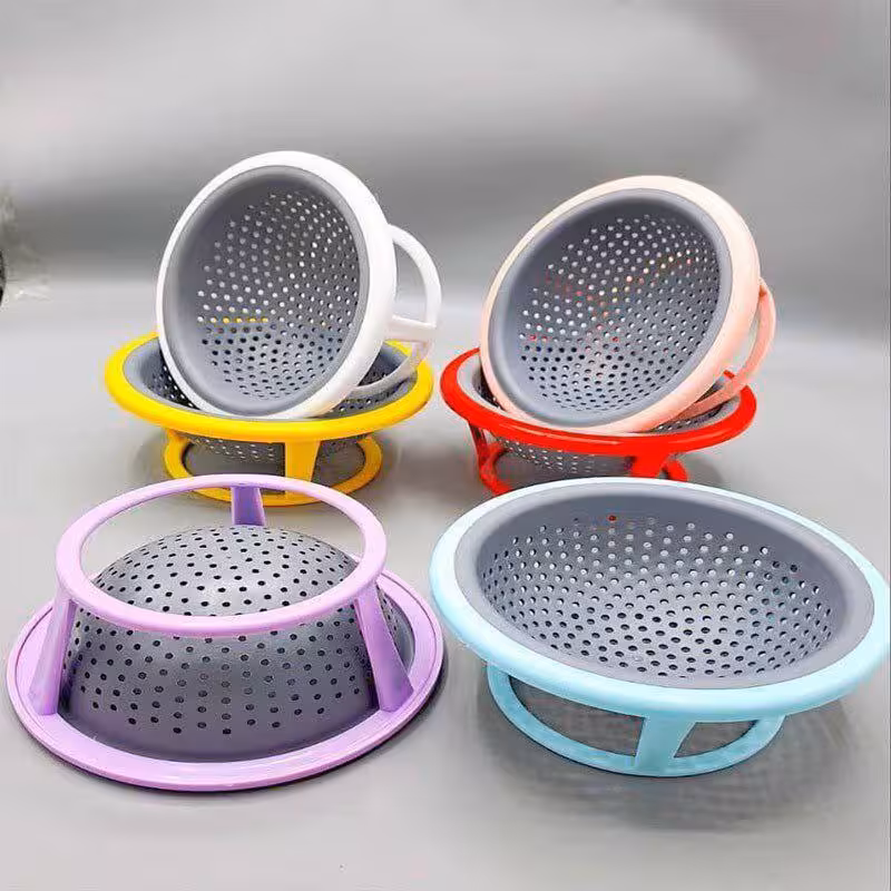 تفاله گیر سیلیکونی گرد پایه دار