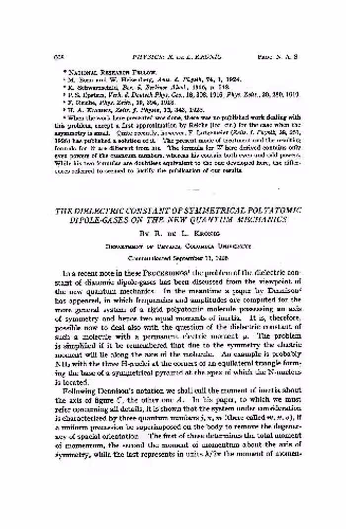 خرید و دانلود نسخه کامل کتاب The Dielectric Constant of Symmetrical Polyatomic Dipole-Gases on the New Quantum Mechanics