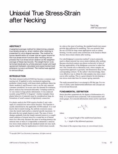 خرید و دانلود نسخه کامل کتاب Uniaxial True Stress-Strain after Necking