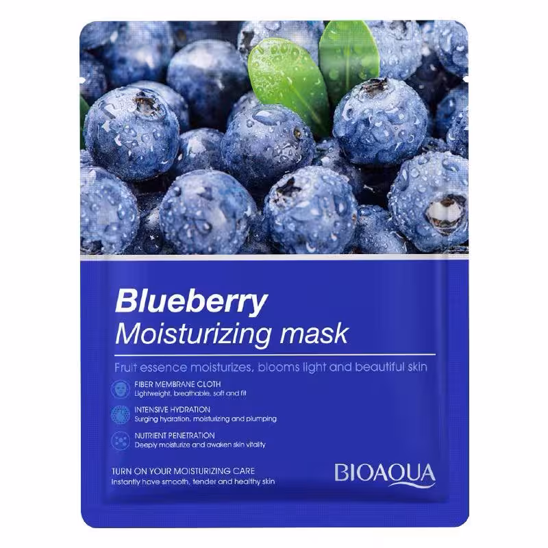 ماسک صورت بلوبری BIOAQUA – مدل Blueberry Moisturizing Facial Mask