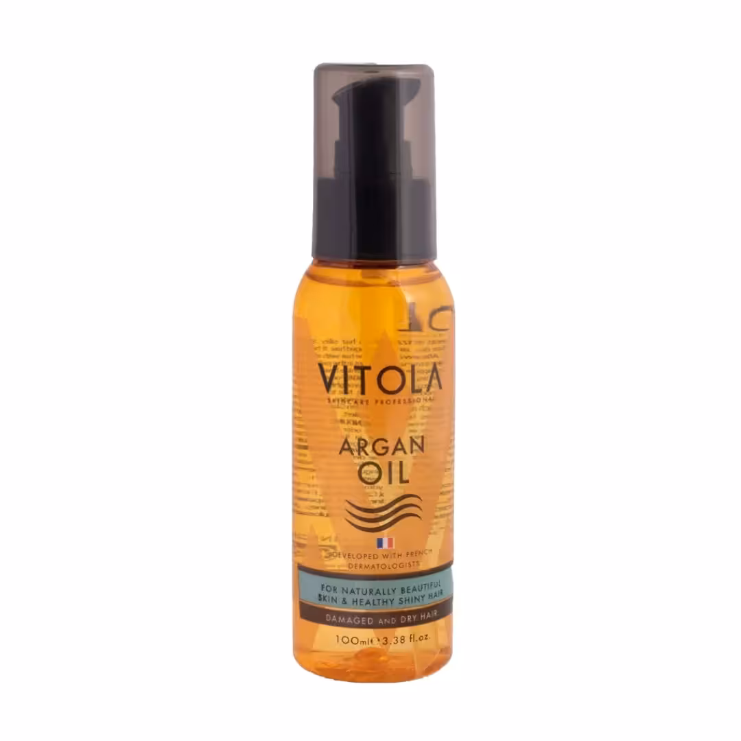 روغن آرگان مناسب موهای خشک و آسیب دیده 100میل ویتولا Vitola Argan Oil For Damaged And Dry Hair 100ml