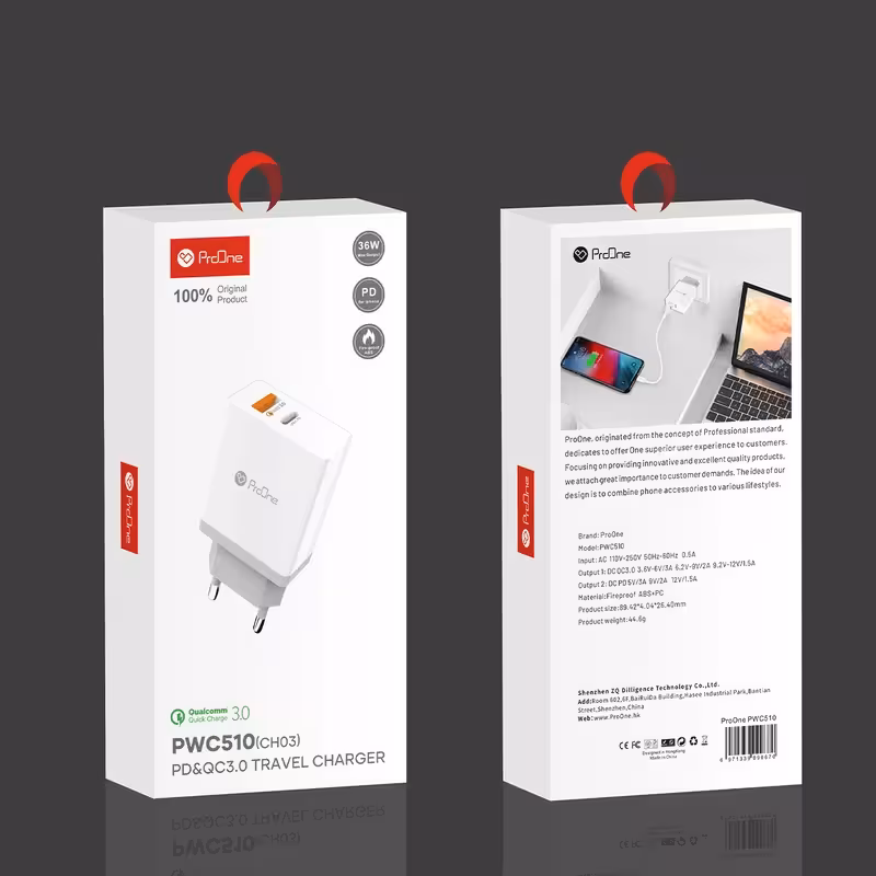 شارژر دیواری 36 وات پرووان مدل PWC510