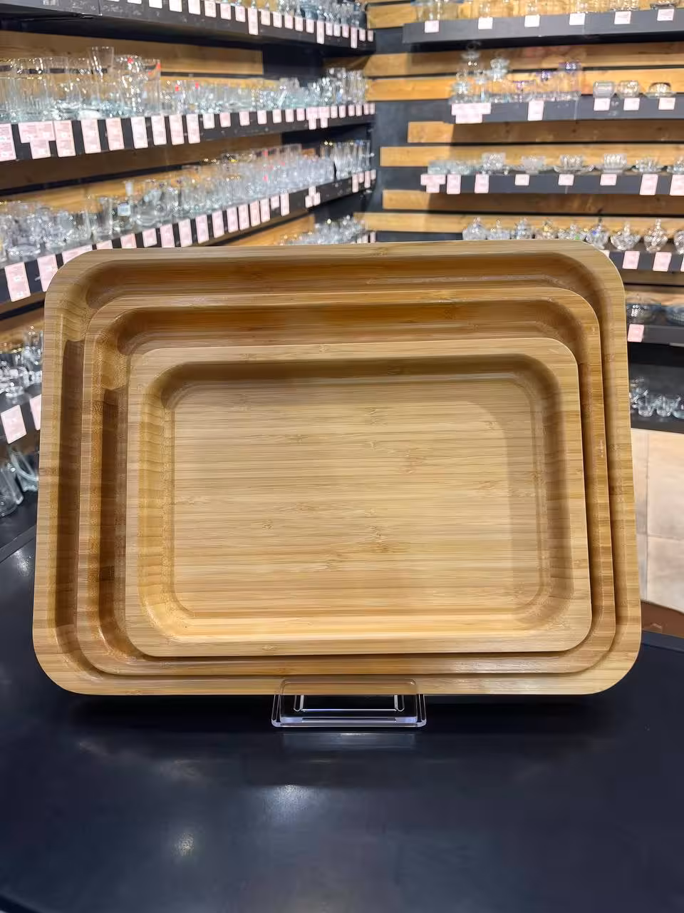 سینی بامبو مستطیل سه سایز