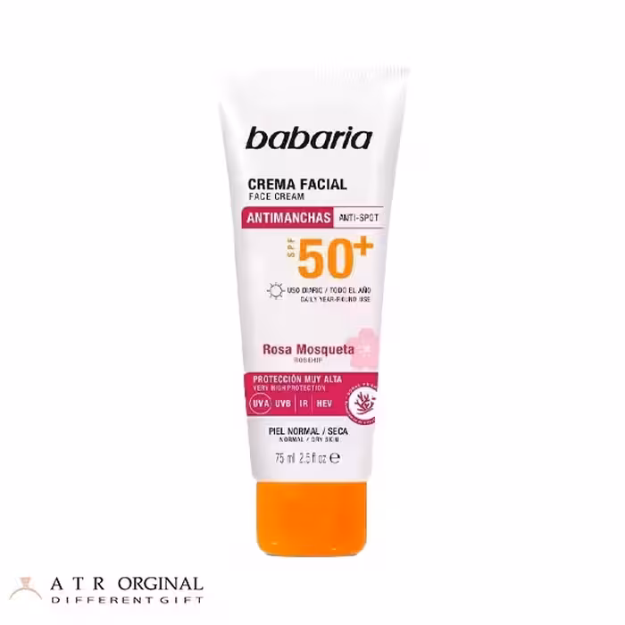 کرم ضد آفتاب و ضد لک صورت باباریا SPF50 حجم 75 میل