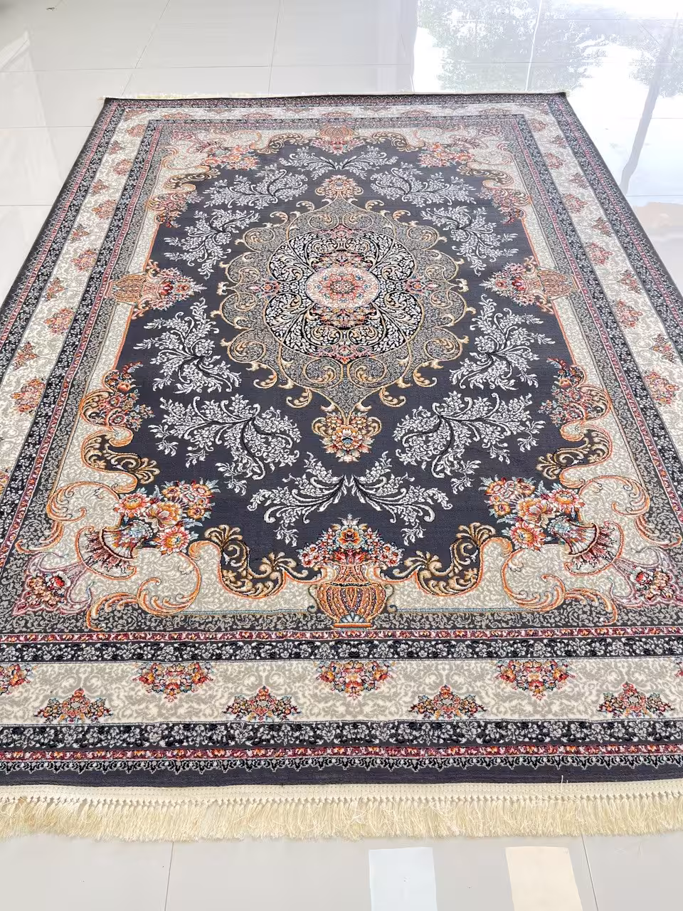 فرش 700شانه کاشان طرح ساحل