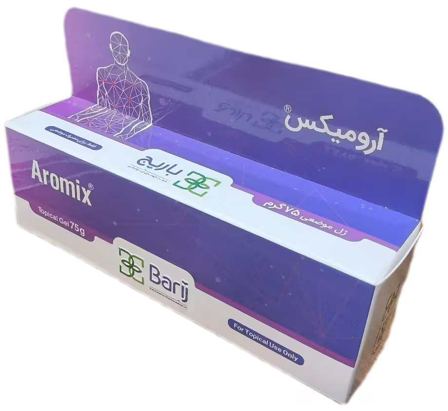 ژل موضعی ضددرد آرومیکس باریج اسانس 75 گرم، AROMIX