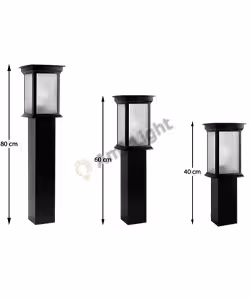 چراغ چمنی مدرن کلاسیک 60 سانت شفق مدل روشان