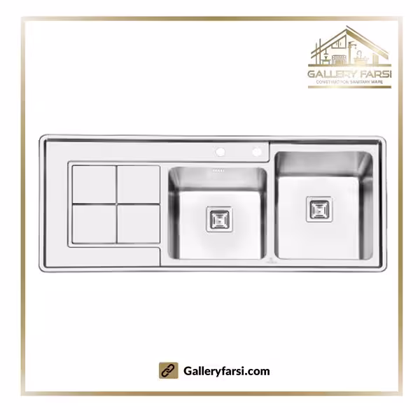 سینک پرنیان استیل توکار مدل PS-1213