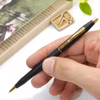 خودکار کراس کلاسیک سنتری مشکی مات گیره طلا CROSS Classic Century BP Matt black lacquer with gold trim