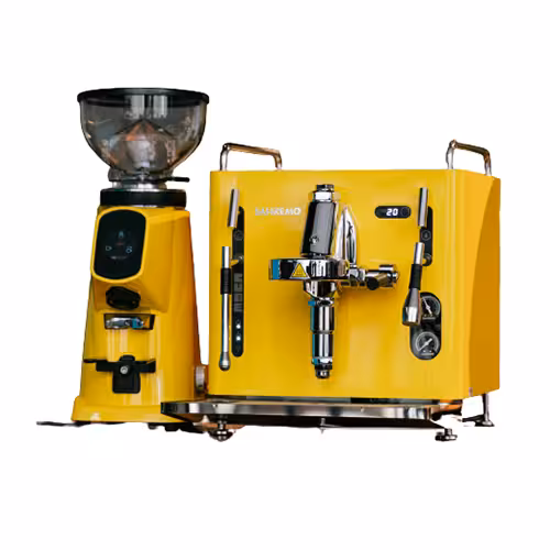 اسپرسوساز سن رمو Sanremo مدل کیوب به همراه آسیاب قهوه