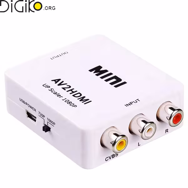 تبدیل AV به HDMI (مخصوص دوربین،ویدئو،ستاپ باکس،ریسیور)